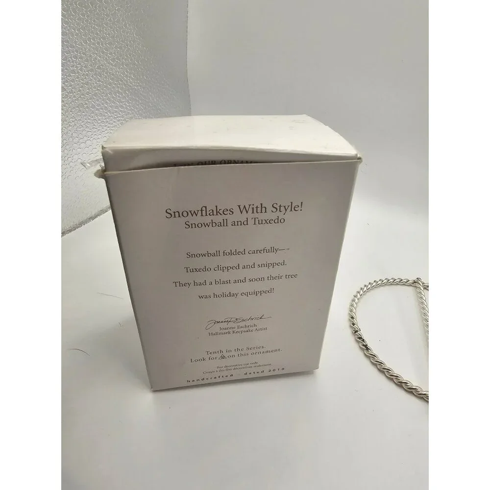 Hallmark Keepsake 2010 Snowflakes With Style Ornament -‎ Snowball & Tuxedo